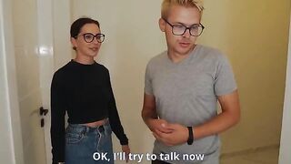 A man watches as his wife gets fucked by a realtor for a discount