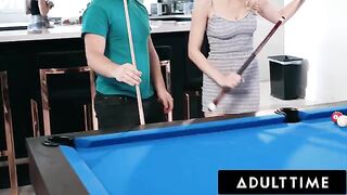 Roommates Paige Owens and Kay Lovely use a guy as a toy in steamy action