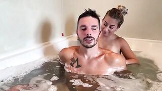 Skinny blonde teen Riley Reid gets fucked hard in the Jacuzzi