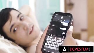 Sophia Leone fucks in front of her BF with a real man