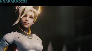 Overwatch Mercy's most beautiful and sexy moments in a row