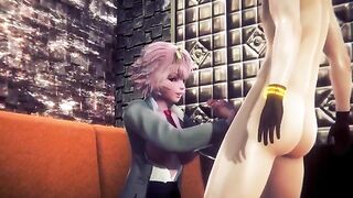 Mina Ashido is having fun with a certain someone in a video game