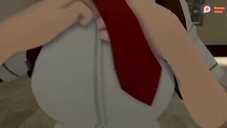 My Hero Academia's Momo and Mineta get it on in this animated scene