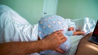 A step sister helps her stepbrother to experience orgasm