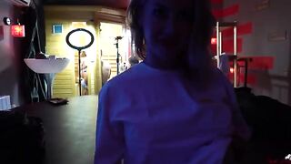 The actress was playing her part, getting wet, and indulging in solo pleasure