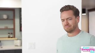 A stepbrother told his stepsister Chloe Temple to try blowing bubbles with cum