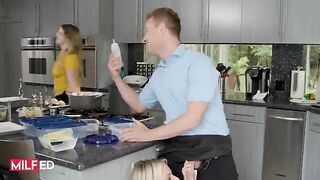 Hot housewife Rachael Cavalli gets her pussy filled with cum sauce
