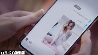 Petite blondie gets her ass gapped by TUSHY director
