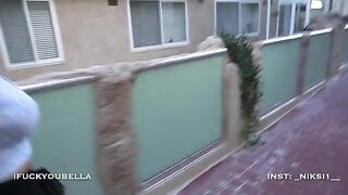 Babe Mia Khalifa fucked by a stranger in mouth