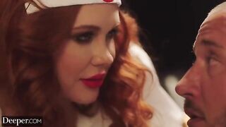 Maitland Ward nurses a patient with her skilled tongue