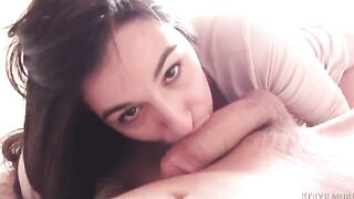 Skinny Small Brunette Danika Mori gets her tight ass railed by a huge cock