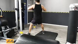 I was crushed on my fitness colleague, so we had sex in the gym restroom