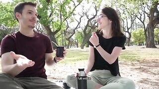 A day at the park turns into a public blowjob session