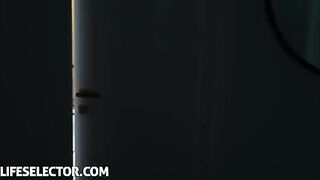 Step sister surprises her brother with a wet and wild experience