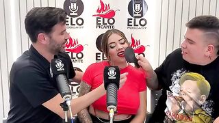 The interview with Elo Podcast ends in a mess and cum shot