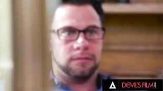 The busty babe Skylar Vox is roughly fucked at her workplace