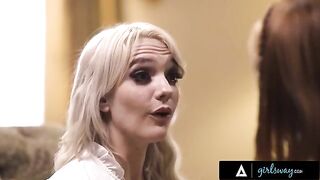 Kenna James passionately fucked by lucky charm Madi Collins after the worst day