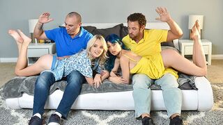 Step daughters get their asses spanked and pussies smashed by daddies