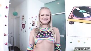 Nympho slut Harley King gets her pussy and mouth filled with cum