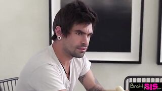 Kenzie Reeves urges stepbro to hurry and satisfy her before she changes her mind