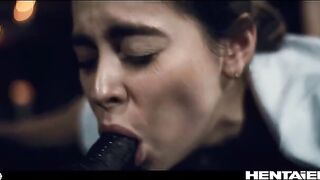 Hot girls getting fucked and creampied by alien monsters in a real-life hentai scene