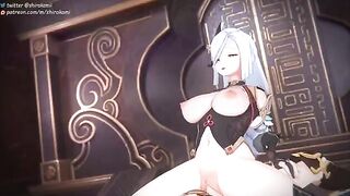 Genshin Impact girls compilation with hot sex and creampie scenes