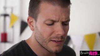 The guy fucked Molly Little until she came, what a stepbrother!