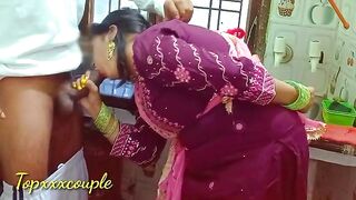 The hot maid was fucked right in the kitchen