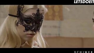 Two cocks are not enough for blonde babe Misha Cross
