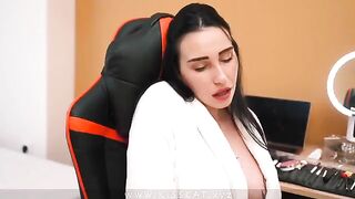 Pervert guy masturbates, his step mom catches him and fucks her hard