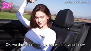 A daring chick got fucked in the car for her wild and adventurous side