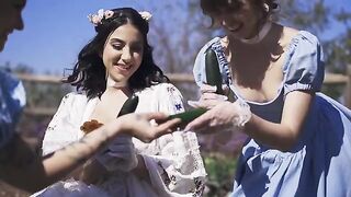 Once upon a time, Riley, Ryan, and Lena had a passionate threesome in the park