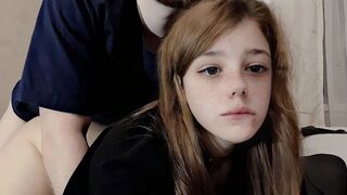 A cute chick was fucked slowly by her roommate in a steamy scene