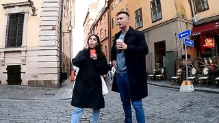 A girl is improving her tan while her boyfriend is pleasing her