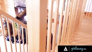 The redheaded girl caught her best friend Emily Willis masturbating