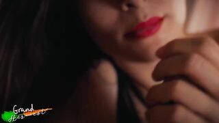 My stepmom with red lips fucks me every day