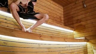 I showed my cock to three strangers in the sauna and it was wild!