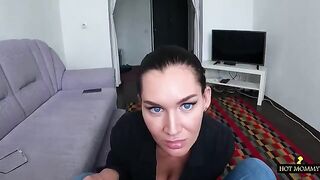 Harmless fantasy with step mom - passionate sex and creampie in POV style