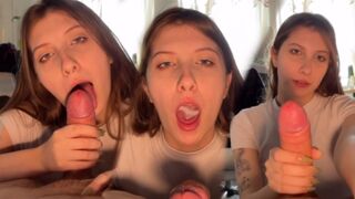 Guy made a bet with his stepsister that he would masturbate, she followed