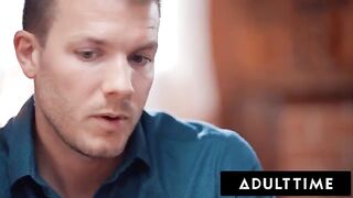 A couple has passionate sex right on the couch, getting fully naked
