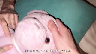 A cute 18-year-old girl receives a big dick as a birthday gift