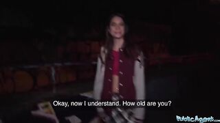 French model gets banged outdoors for cash in steamy Public Agent scene