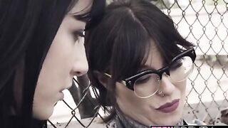 The tennis coach fucked the ass of goth model Charlotte Sartre