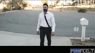 Tattooed housewife Anna Bell Peaks gets fucked hard by the pool