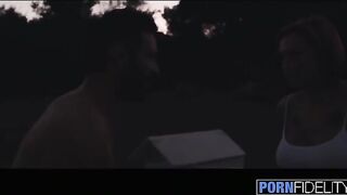 Tattooed housewife Anna Bell Peaks gets fucked hard by the pool
