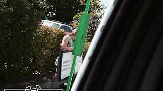 Redhead Harper Red gets picked up on the streets of Miami in a classic scene
