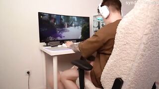 Decided to distract him with a blowjob and an anal surprise in 4K