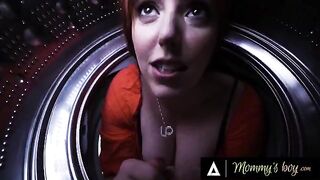 Pervert stepbro and stepsis get a kinky thrill with sexy stepmom Lauren Phillips
