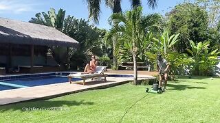 My gardener is of no use, but a good fucker though