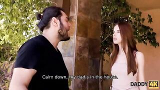 The girl is fed up with her egocentric boyfriend and turns to his dad